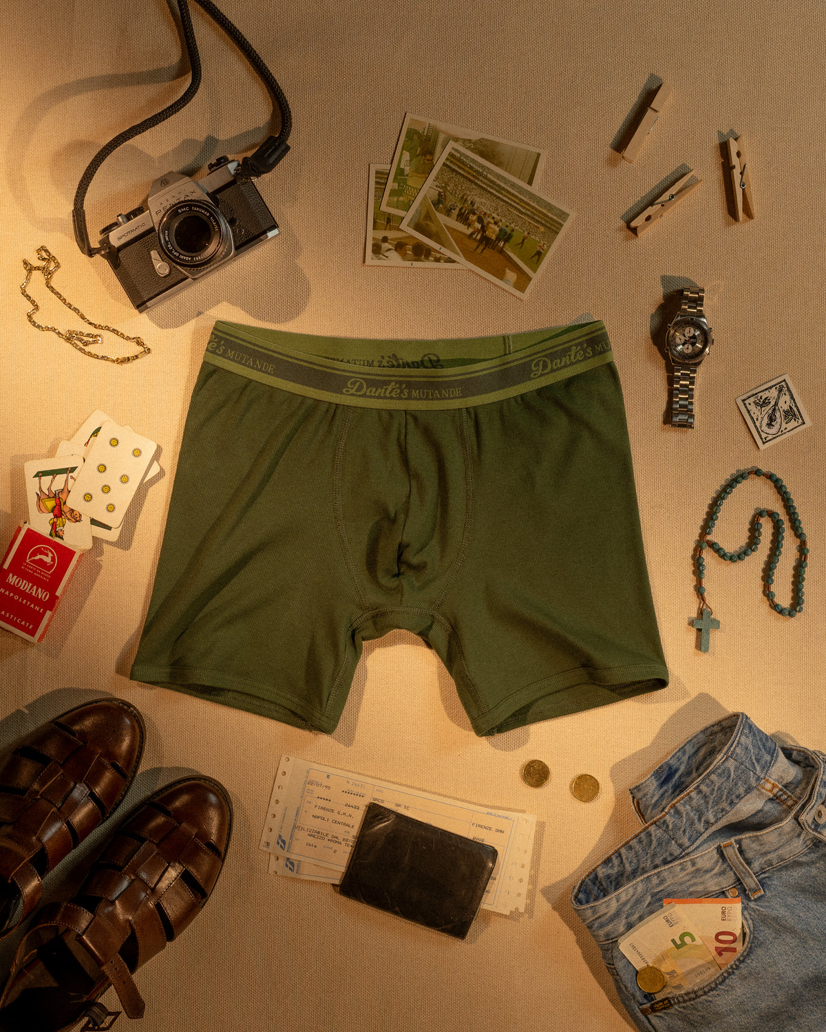 Mutande Boxter Dante's Mutande Shop | Military green boxer brief